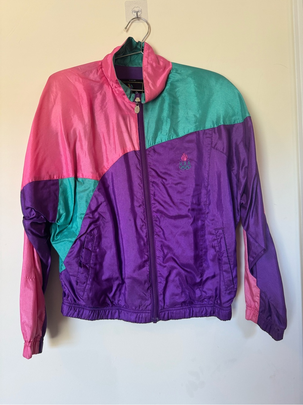 Vintage 90s USA Olympic Windbreaker Jacket